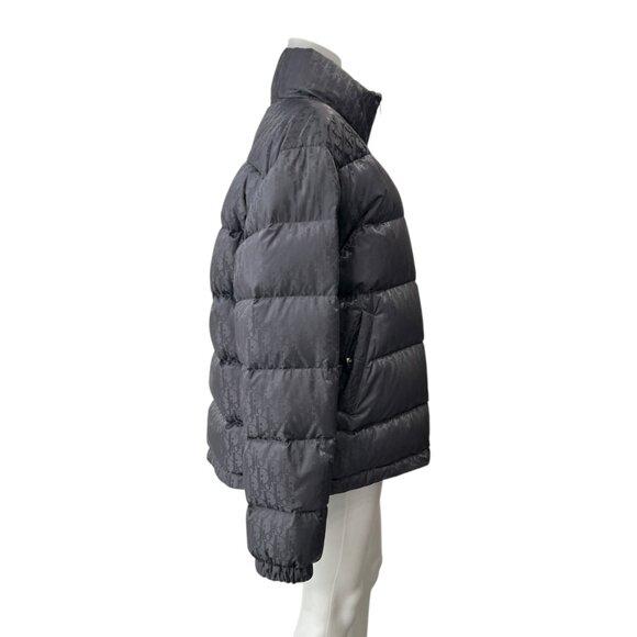 DIOR Gray Oblique Logo Monogram Technical Puffer Down Jacket Men's size 52/XL - Picture 6 of 15